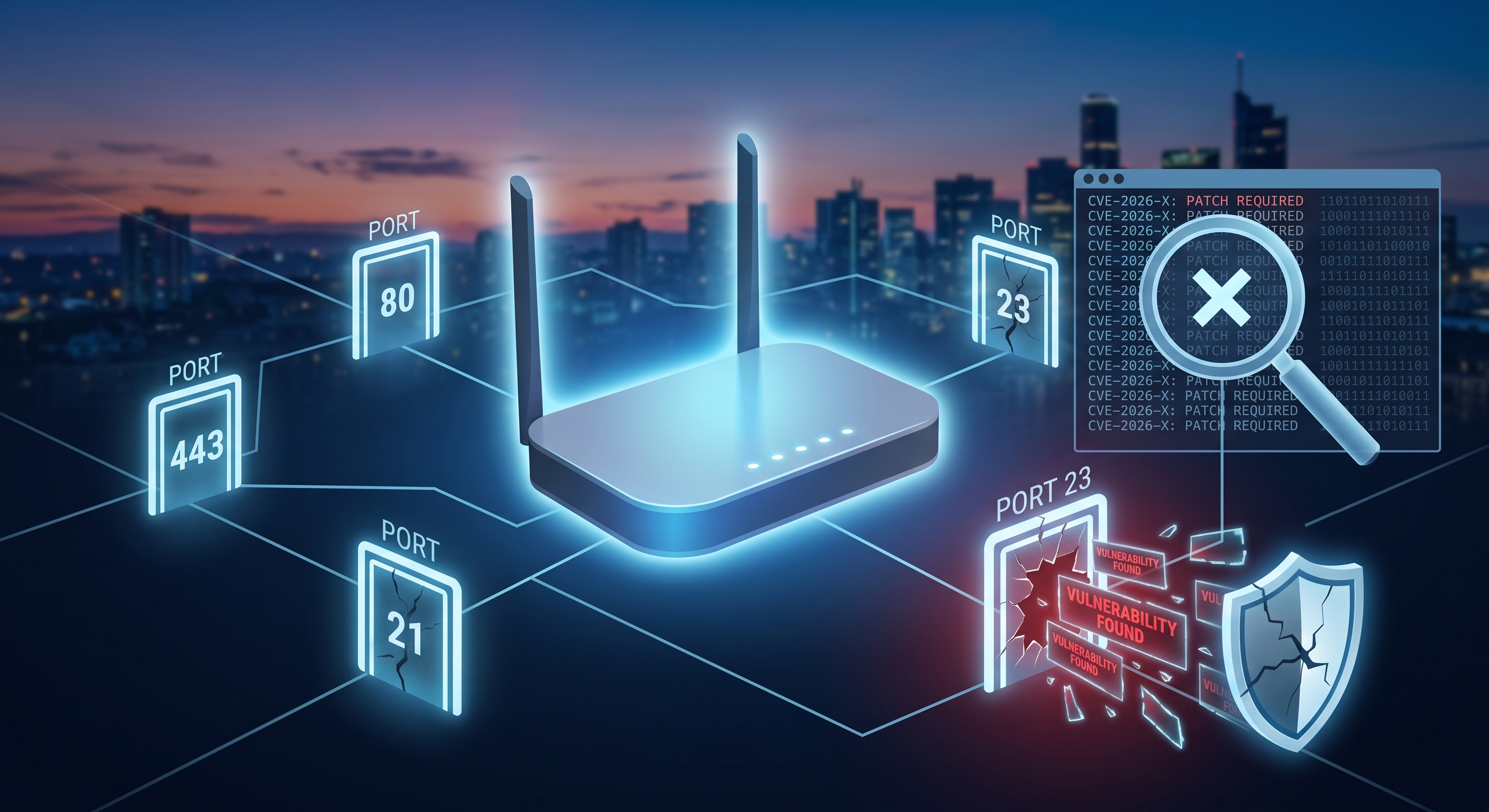 Puertos abiertos y CVEs: cómo saber si tu router es vulnerable