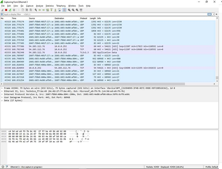 wireshark network analysis tutorial:Viewing a packet capture in Wireshark